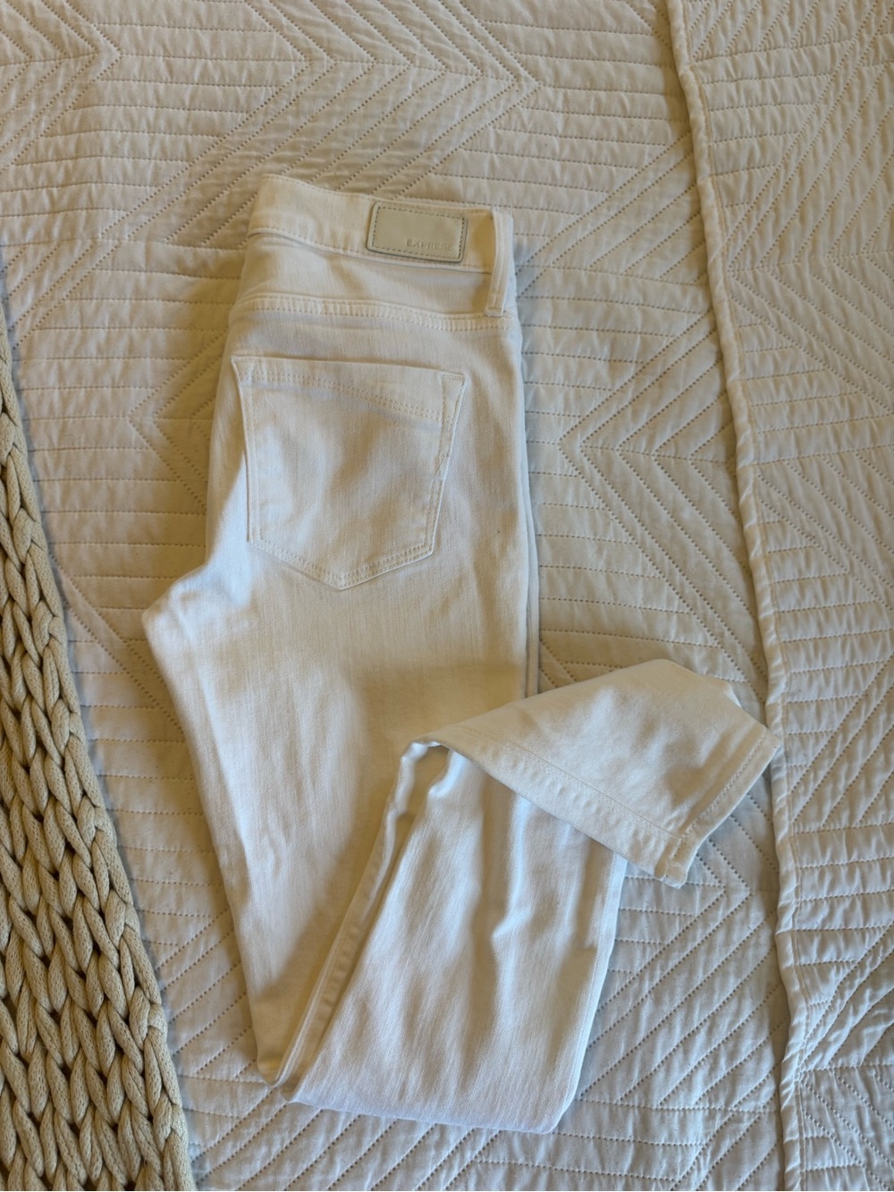 Express Women's White Skinny Jeans